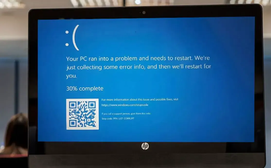 5 способов исправить ошибку PFN LIST CORRUPT в Windows 11